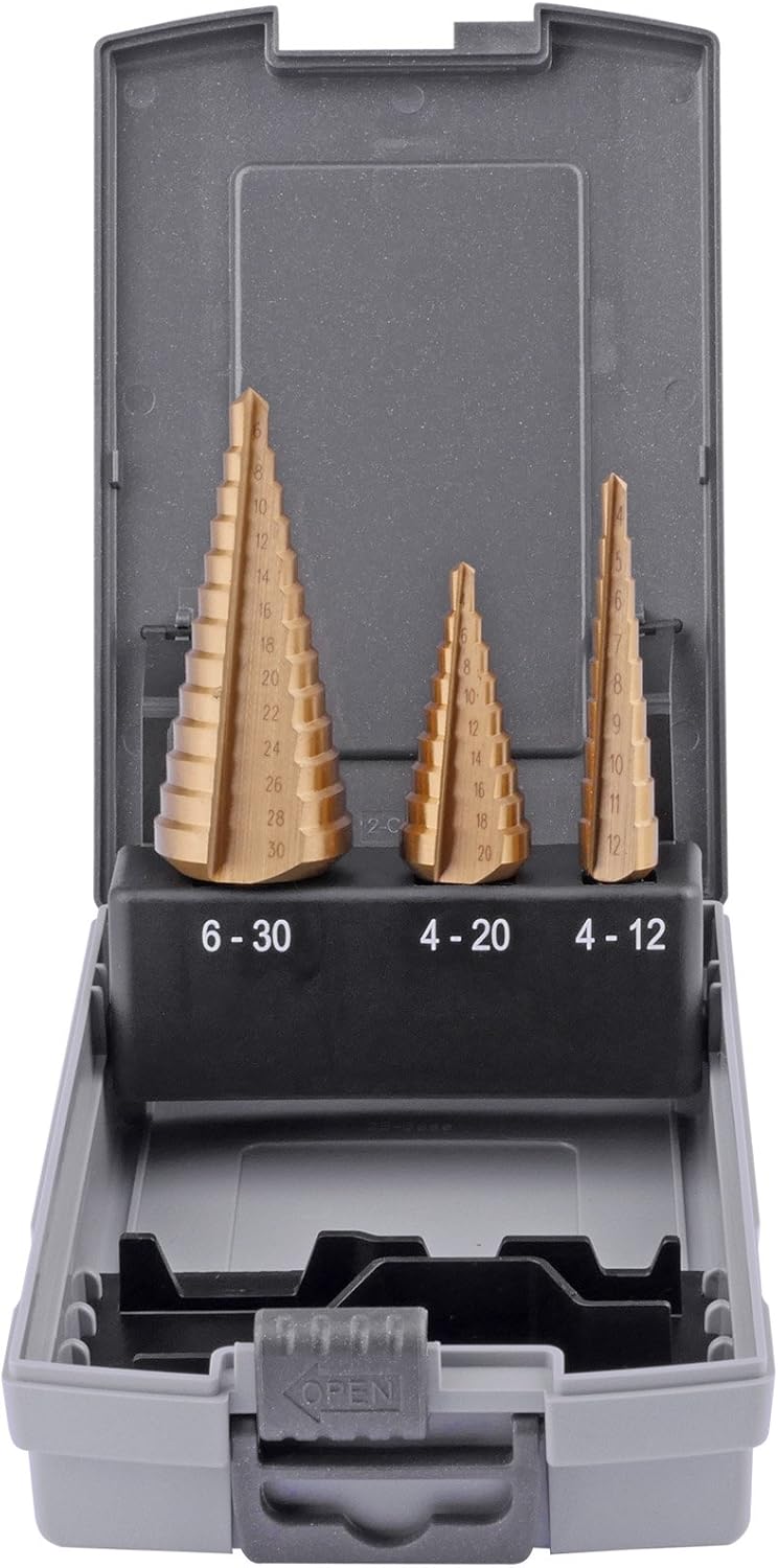 Profi Stufe – Set di 4 – 30 mm HSS-G Tin, dritto scanalato