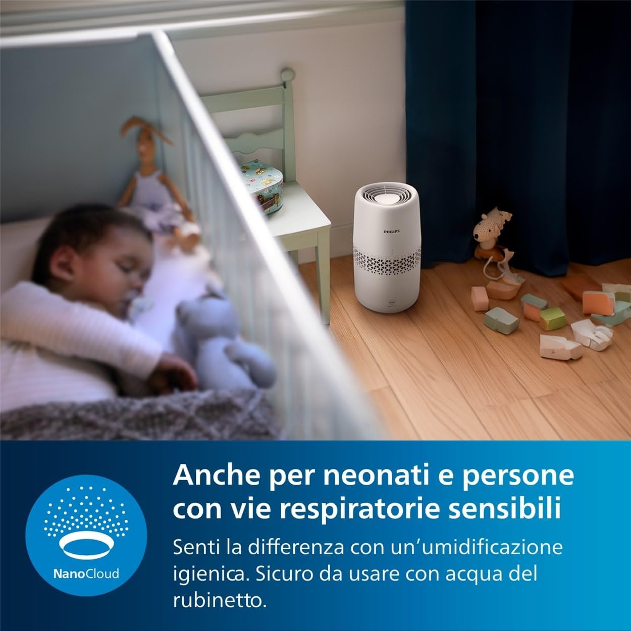Philips Serie 2000 Umidificatore NanoCloud 2L - immagine 6