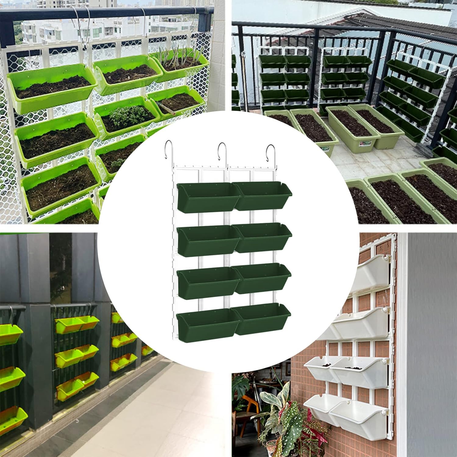 CEIEVER Pianta da Parete Verticale Sospesa 8 Tasche - immagine 3