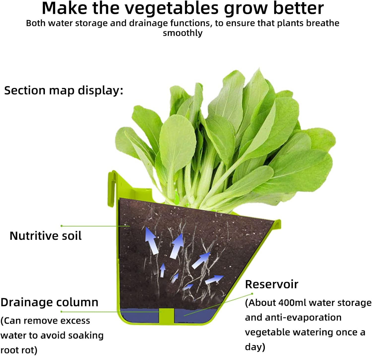 CEIEVER Pianta da Parete Verticale Sospesa 8 Tasche - immagine 6