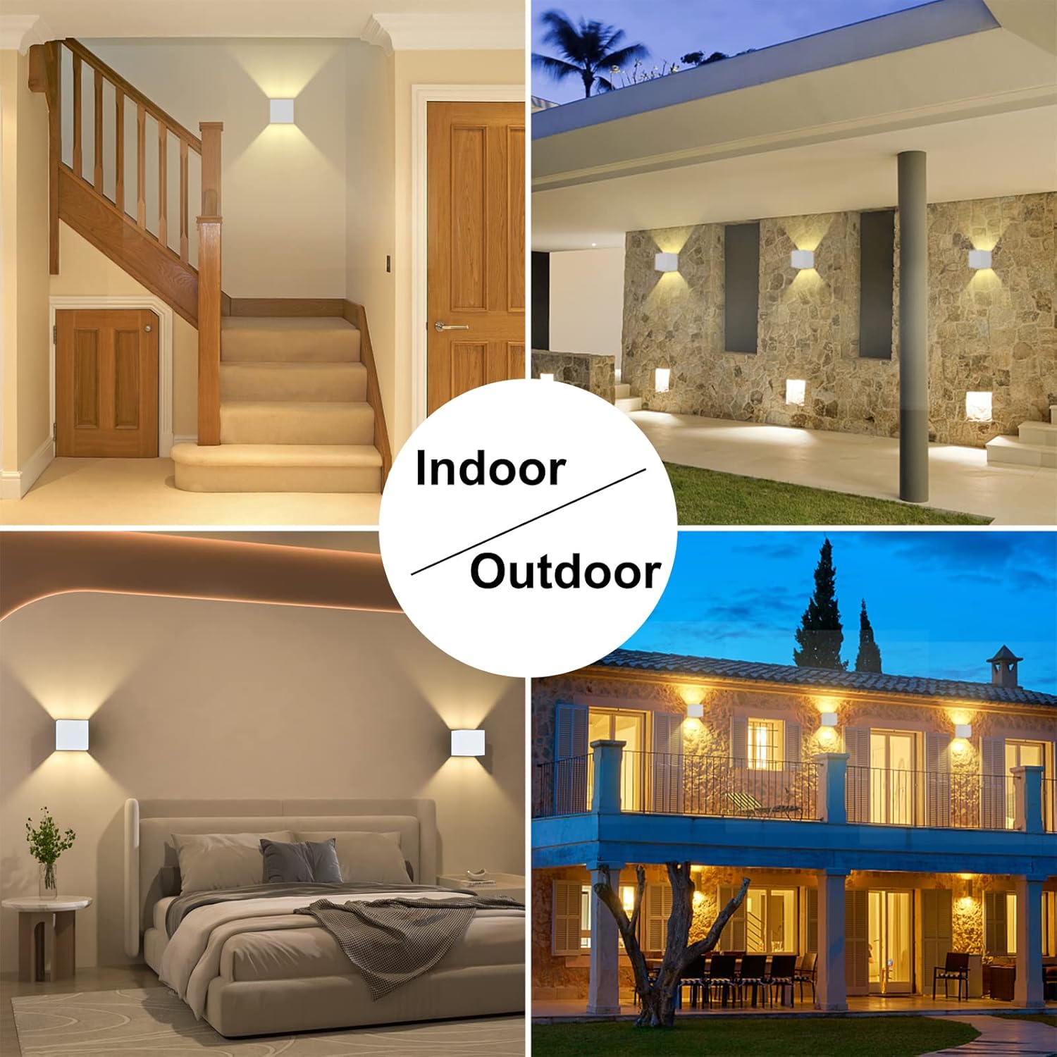 Applique da Parete Esterno/Interni LED IP65 con G9, 2 Pezzi - immagine 5