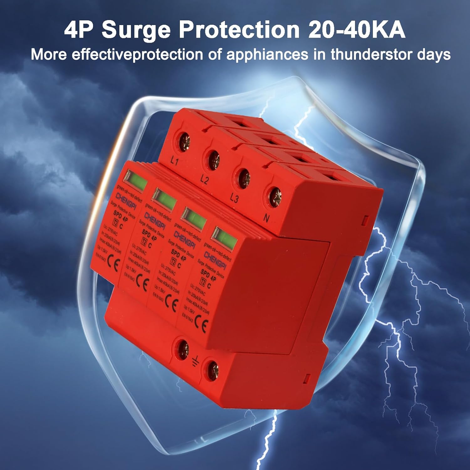 Chengpi Scatola Distribuzione 3 File con Interruttore Automatico - immagine 4