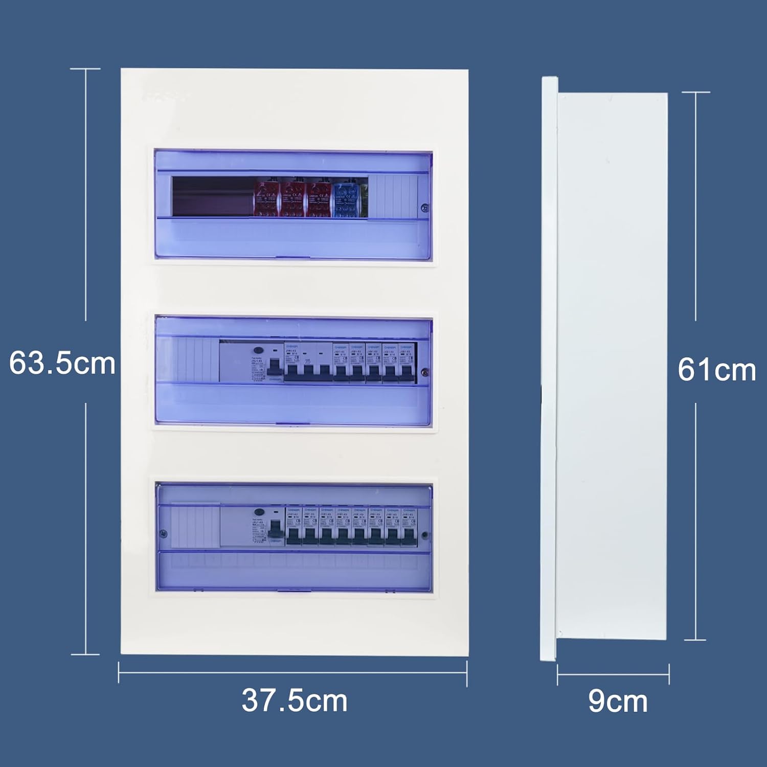 Chengpi Scatola Distribuzione 3 File con Interruttore Automatico - immagine 7