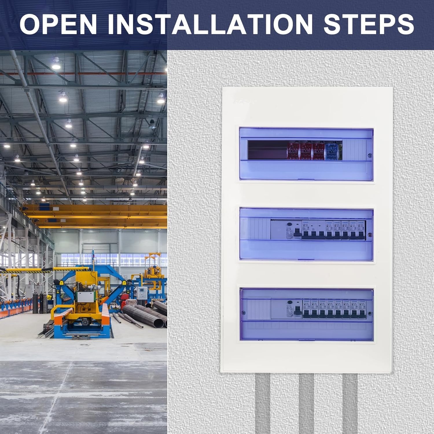 Chengpi Scatola Distribuzione 3 File con Interruttore Automatico - immagine 8