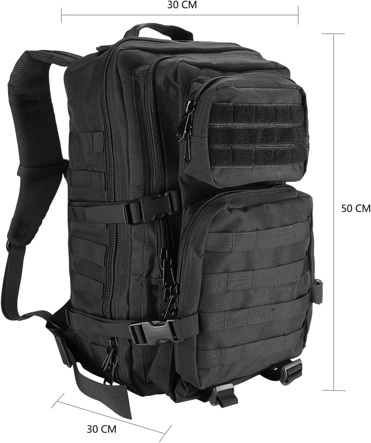ProCase Zaino Tattico Militare 40 Litri - Nero - immagine 3