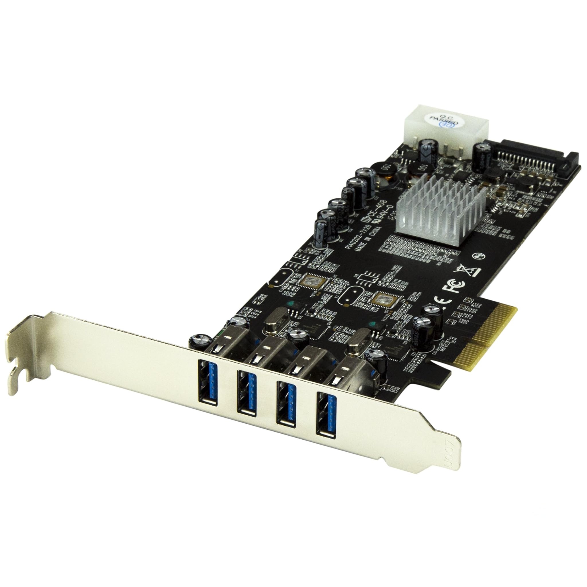 Startech.com Scheda Adattatore PCIe 4 Porte USB 3.0