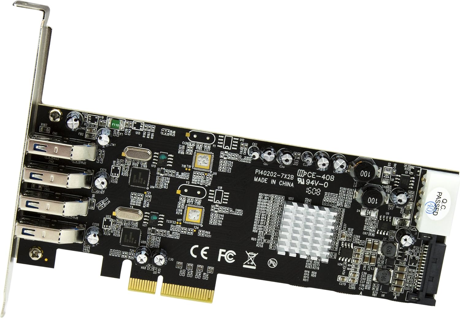 Startech.com Scheda Adattatore PCIe 4 Porte USB 3.0 - immagine 2