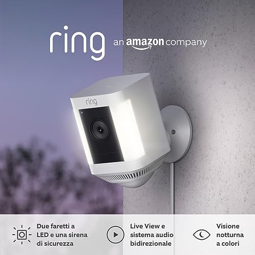 Ring Spotlight Cam Plus - Videocamera HD con Faretti