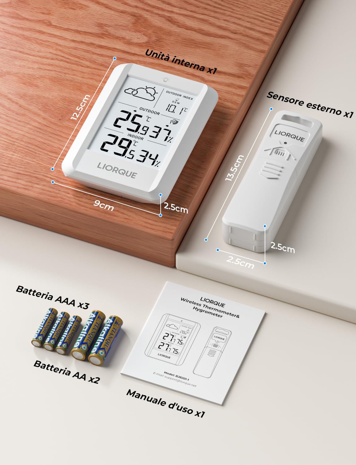 Liorque Stazione Meteo con Sensore Esterno - immagine 8