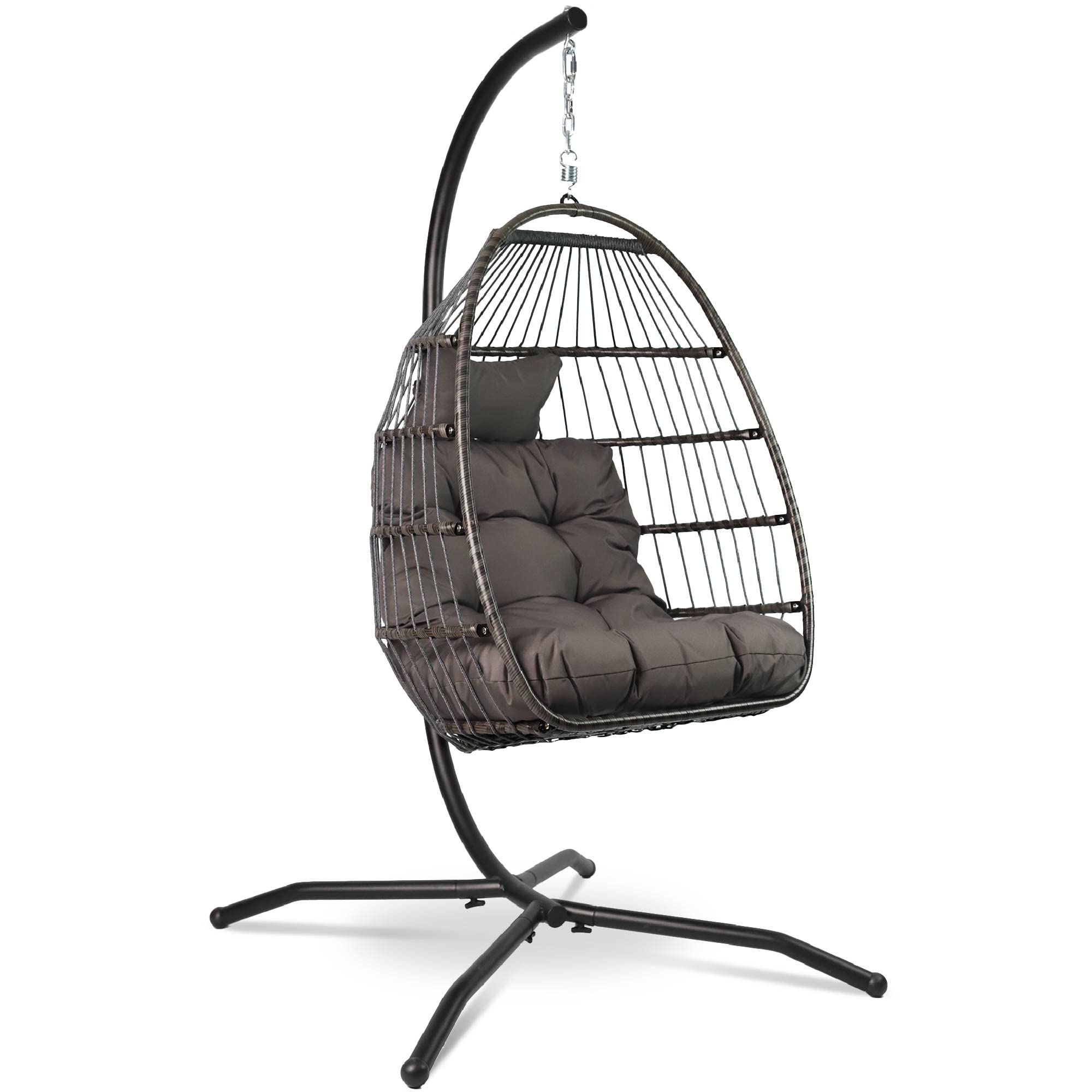 Vita5 Poltrona Sospesa da Giardino 150kg, Grigio Scuro