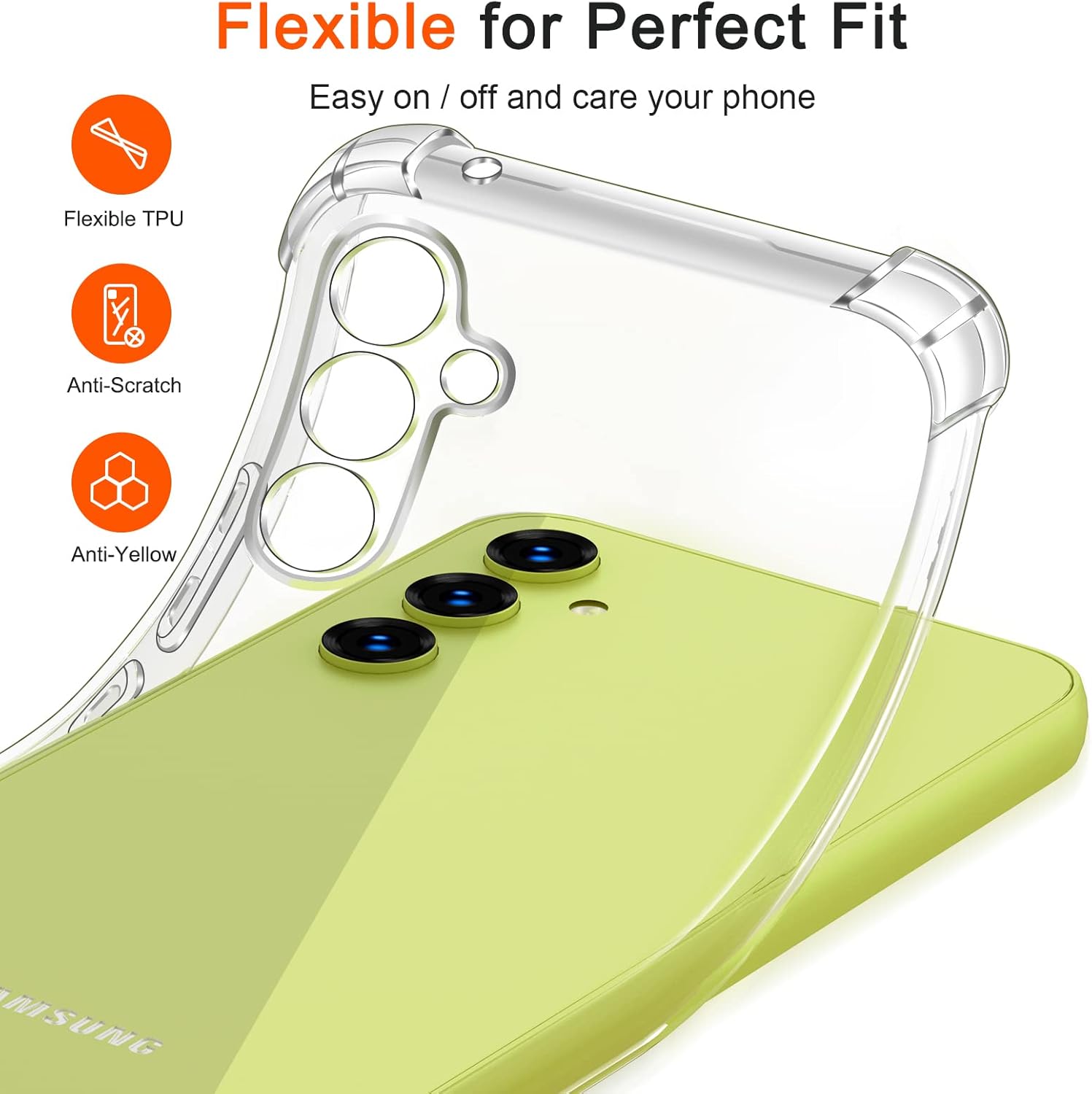 Ivoler Cover per Samsung Galaxy A34 5G Antiurto - immagine 5