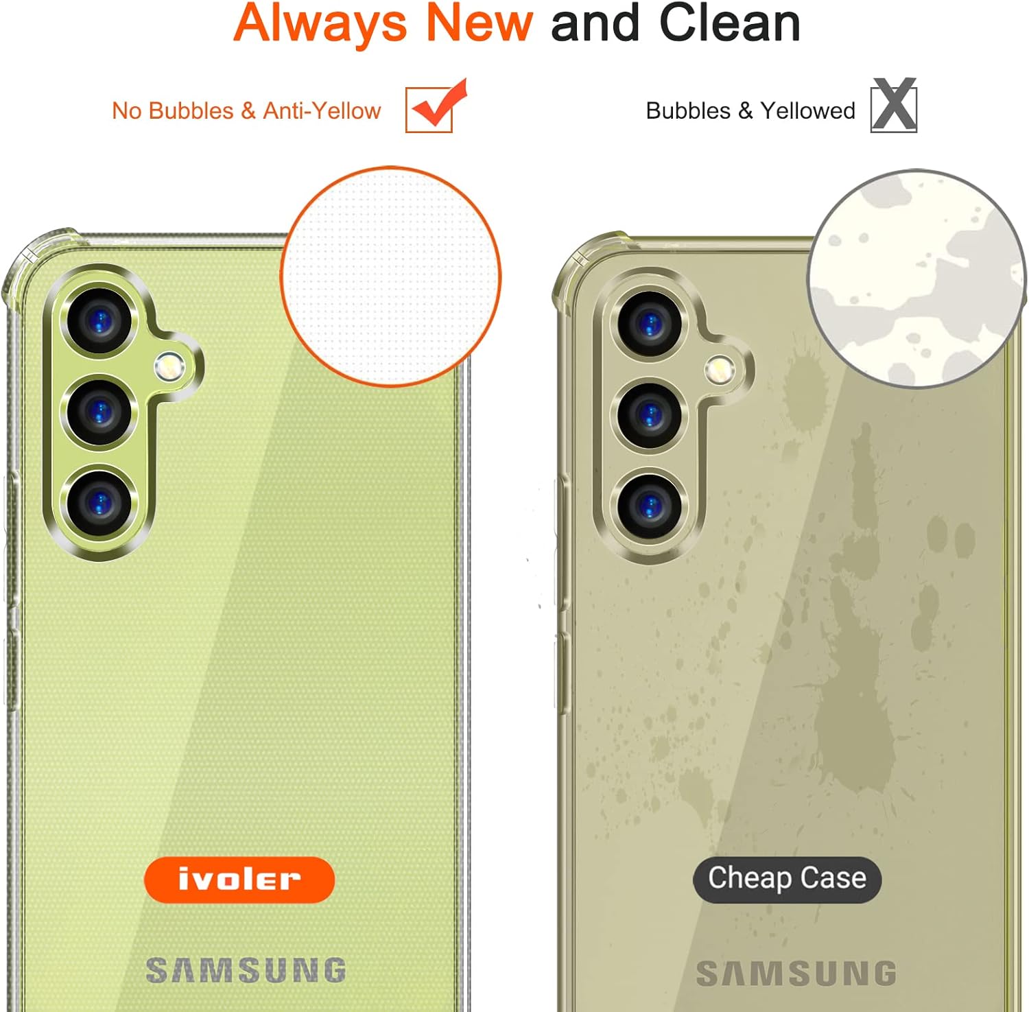 Ivoler Cover per Samsung Galaxy A34 5G Antiurto - immagine 6