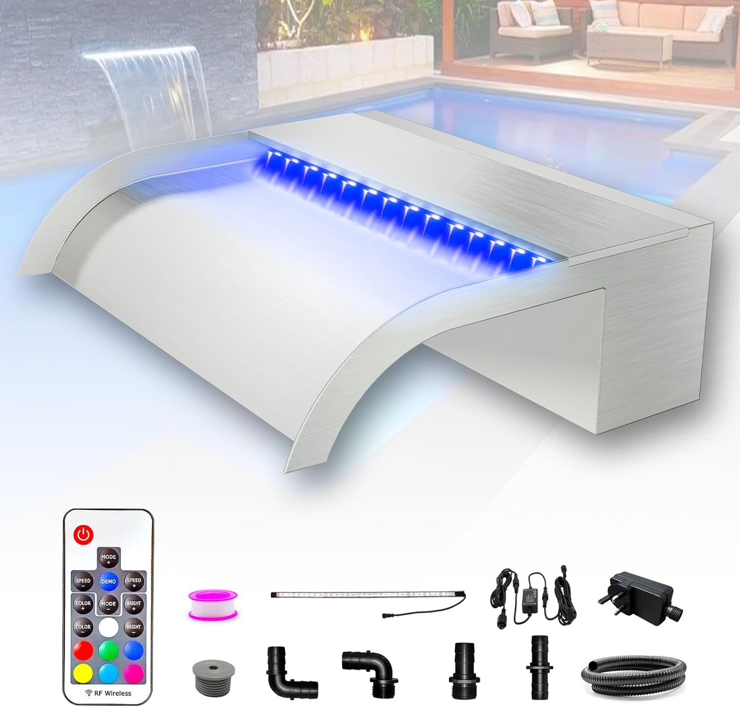 Longrun 30 cm in acciaio inox curvo - immagine 1