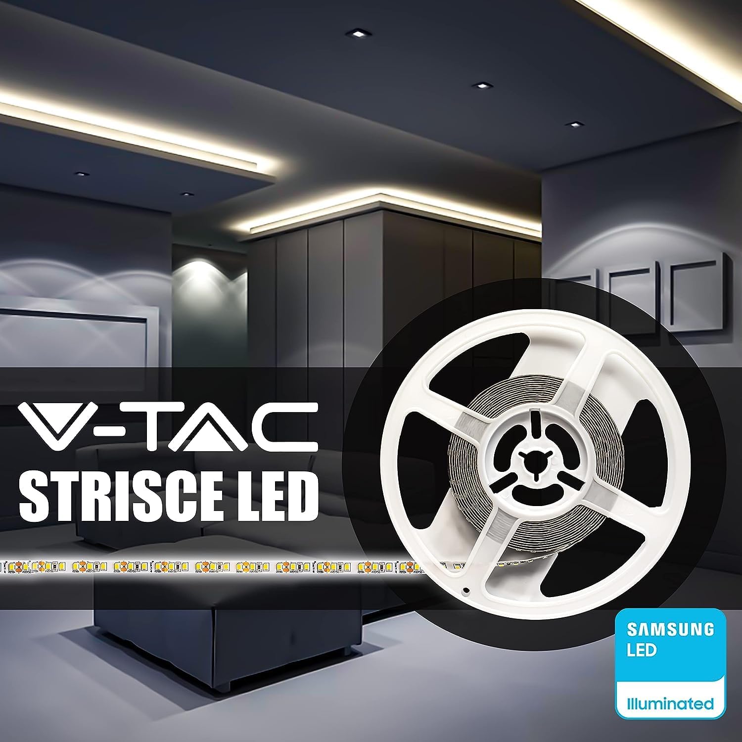 V-tac Striscia LED da Interno SMD 3528 8W - 5 Metri - immagine 4