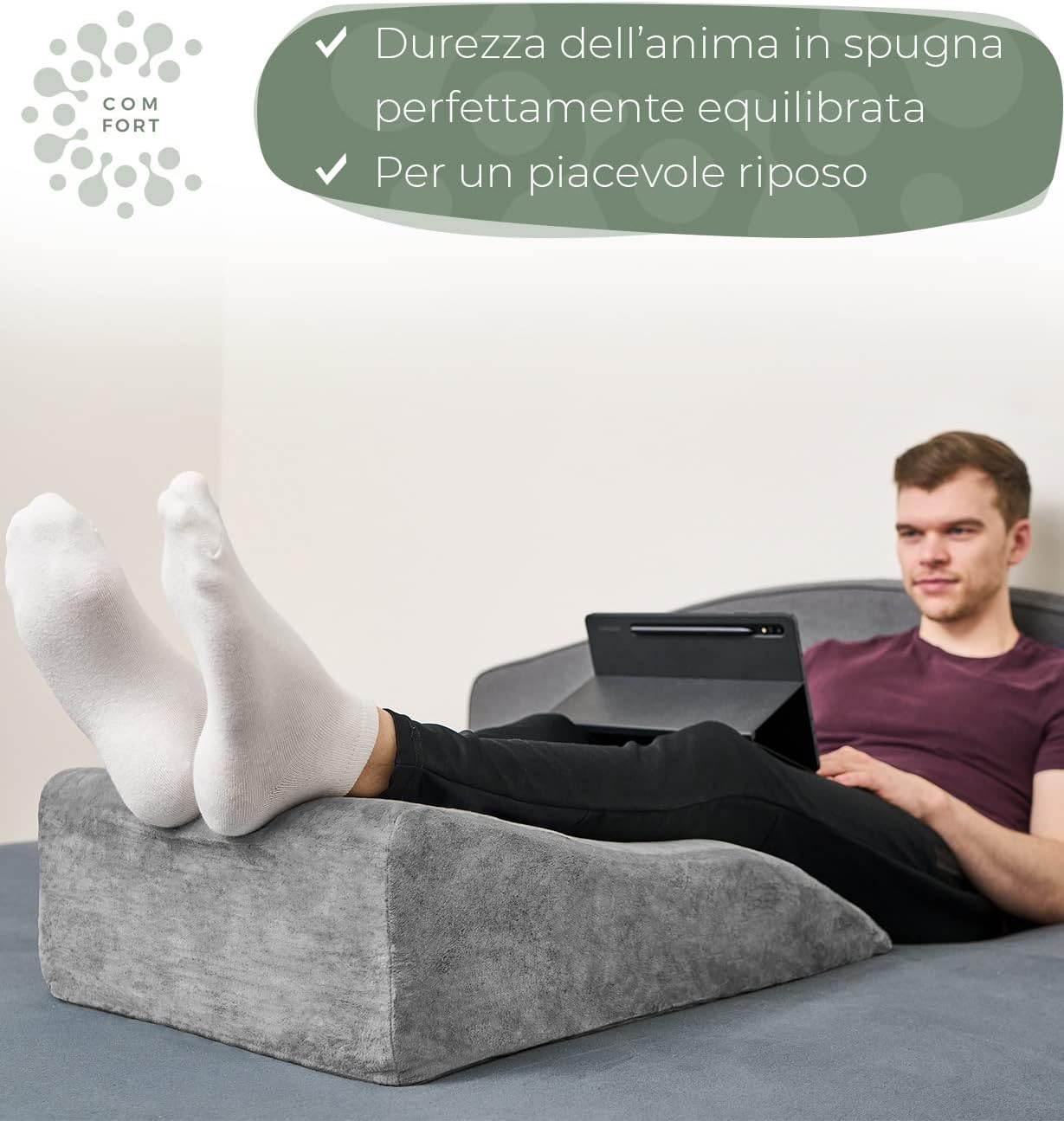 Cuscino Alzagambe Ergonomico per Vene Varicose - immagine 3