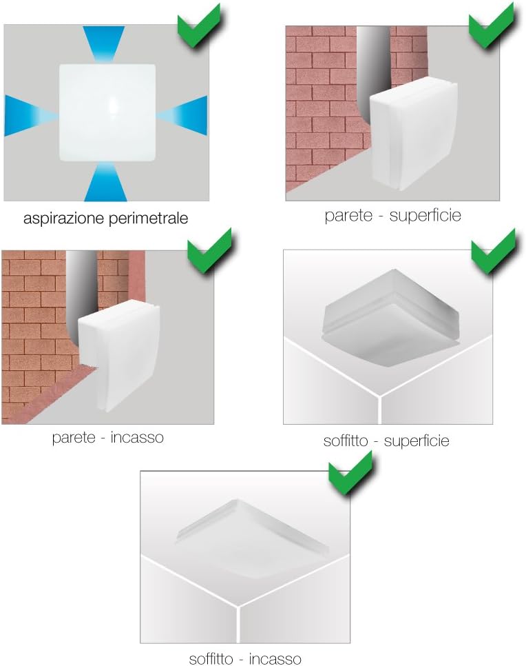 Aerauliqa QX100 - Aspiratore Centrifugo 2 Velocità - immagine 4