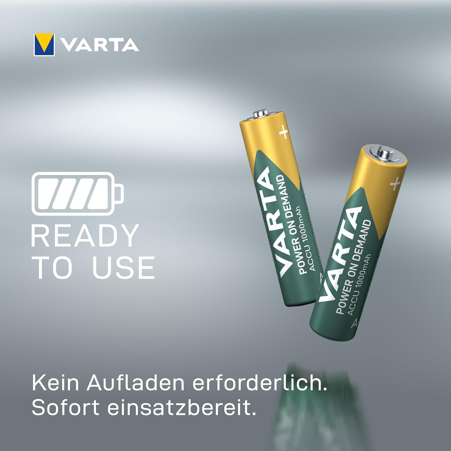Varta Pile AAA Ricaricabili 1000 mAh Ni-Mh (8 pezzi) - immagine 4
