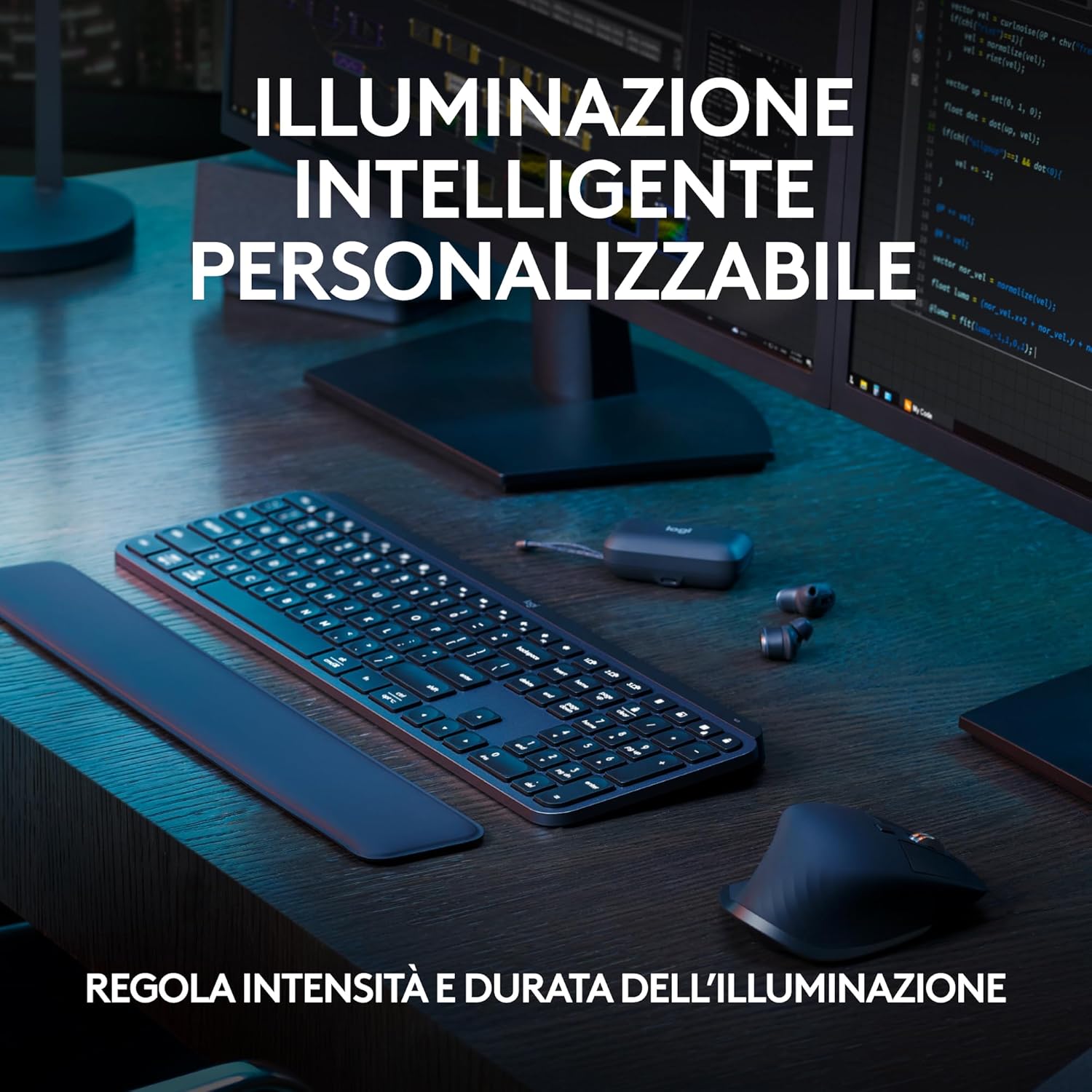 Logitech MX Keys S - Tastiera Wireless Grafite QWERTY - immagine 5