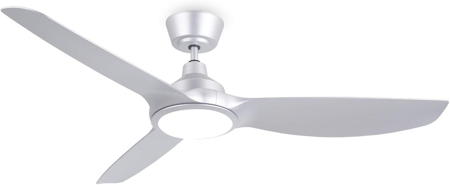 Ovlaim Ventilatore da Soffitto Smart 132cm, Argento