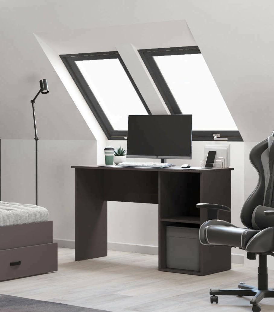 Dmora Scrivania Olsztyn Multiuso 120x80 h55 cm, Nero