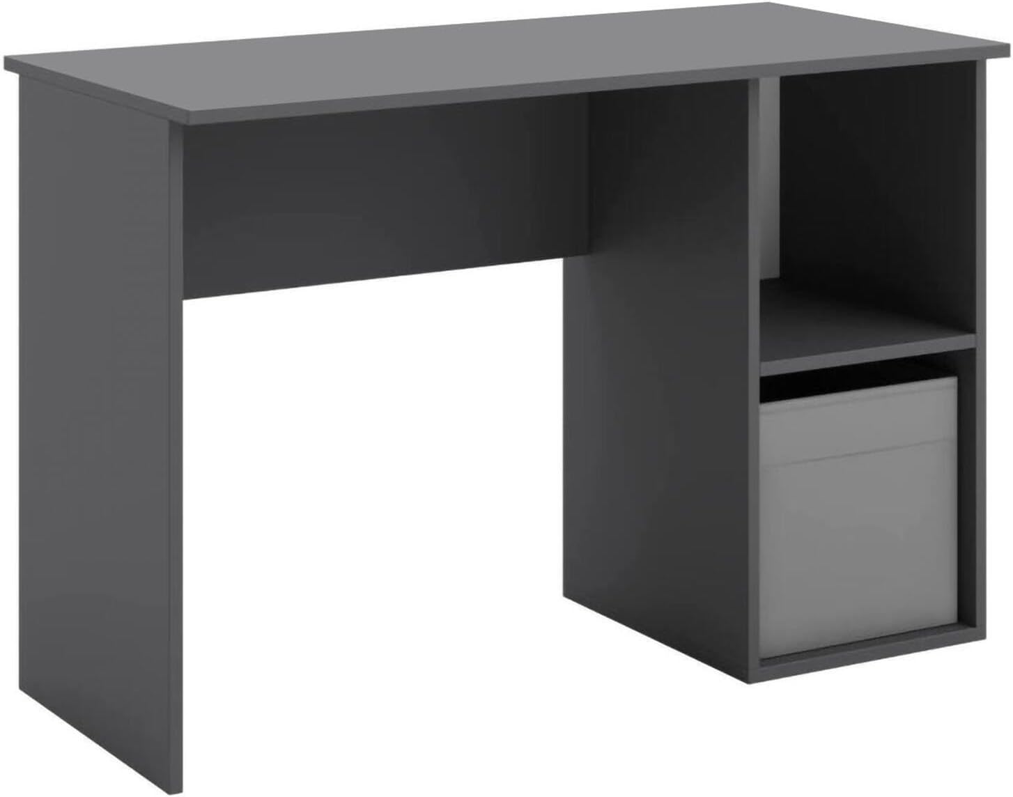 Dmora Scrivania Olsztyn Multiuso 120x80 h55 cm, Nero - immagine 2