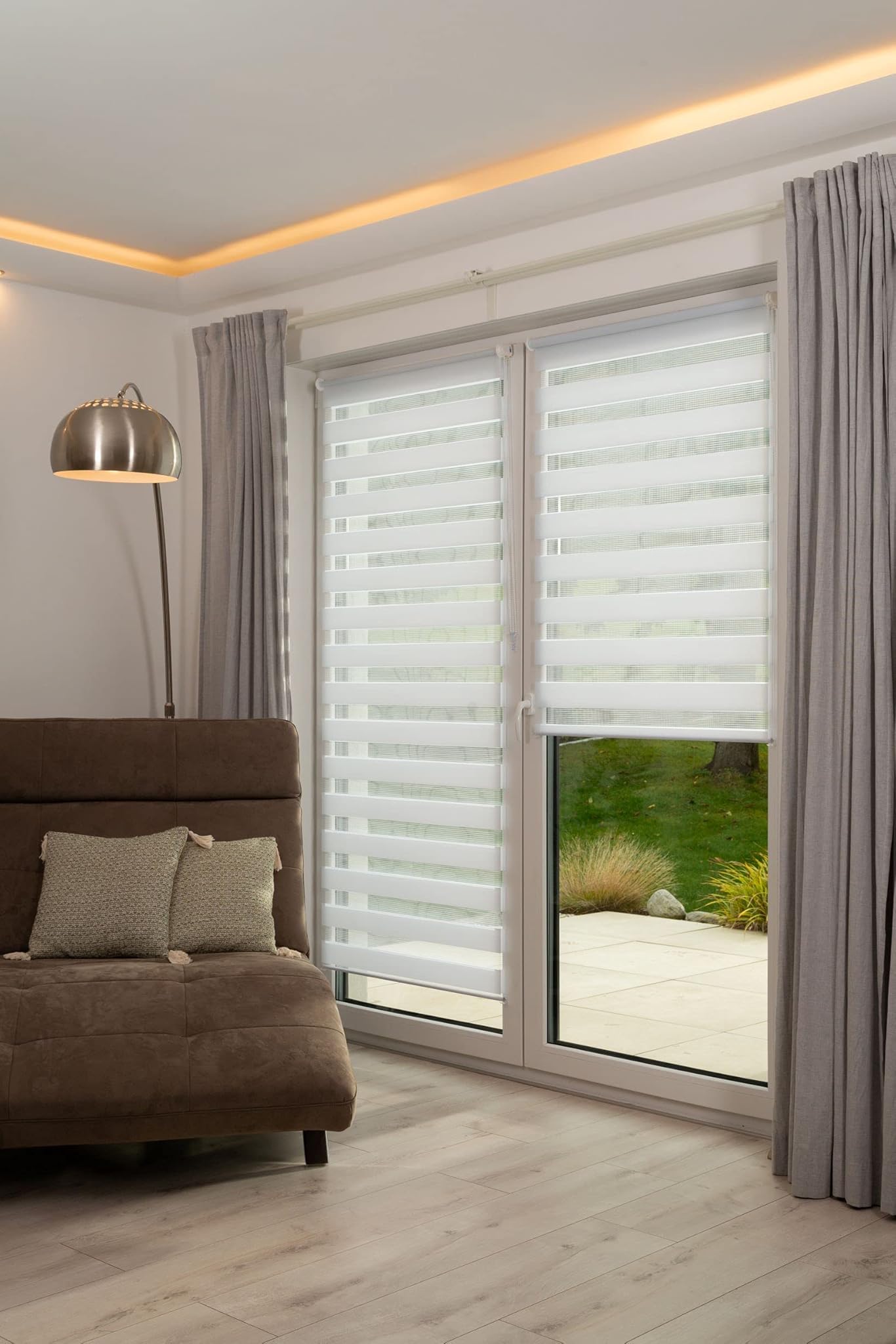 K-home Klemmfix Tenda a Rullo Madrid, Bianco