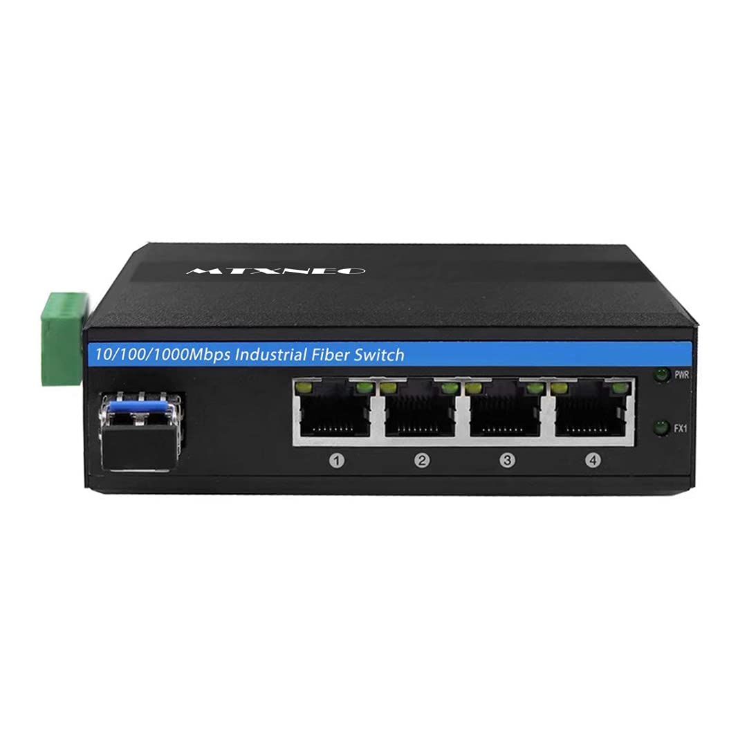 Convertitore Fibra Gigabit Ethernet 5 Porte Esterno