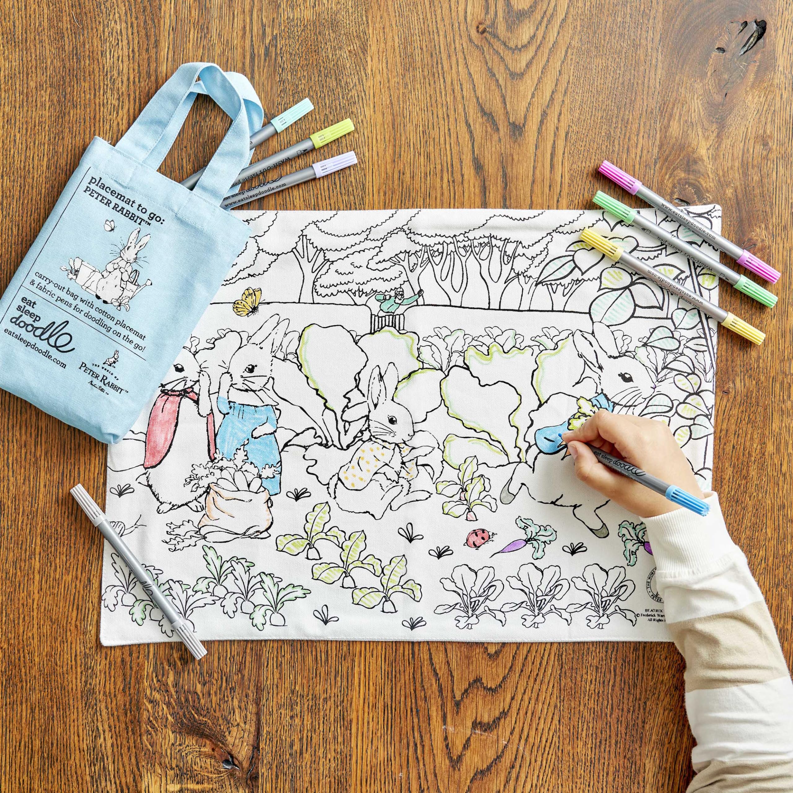 eatsleepdoodle Peter Rabbit and Friends - Tovaglietta da colorare per ...