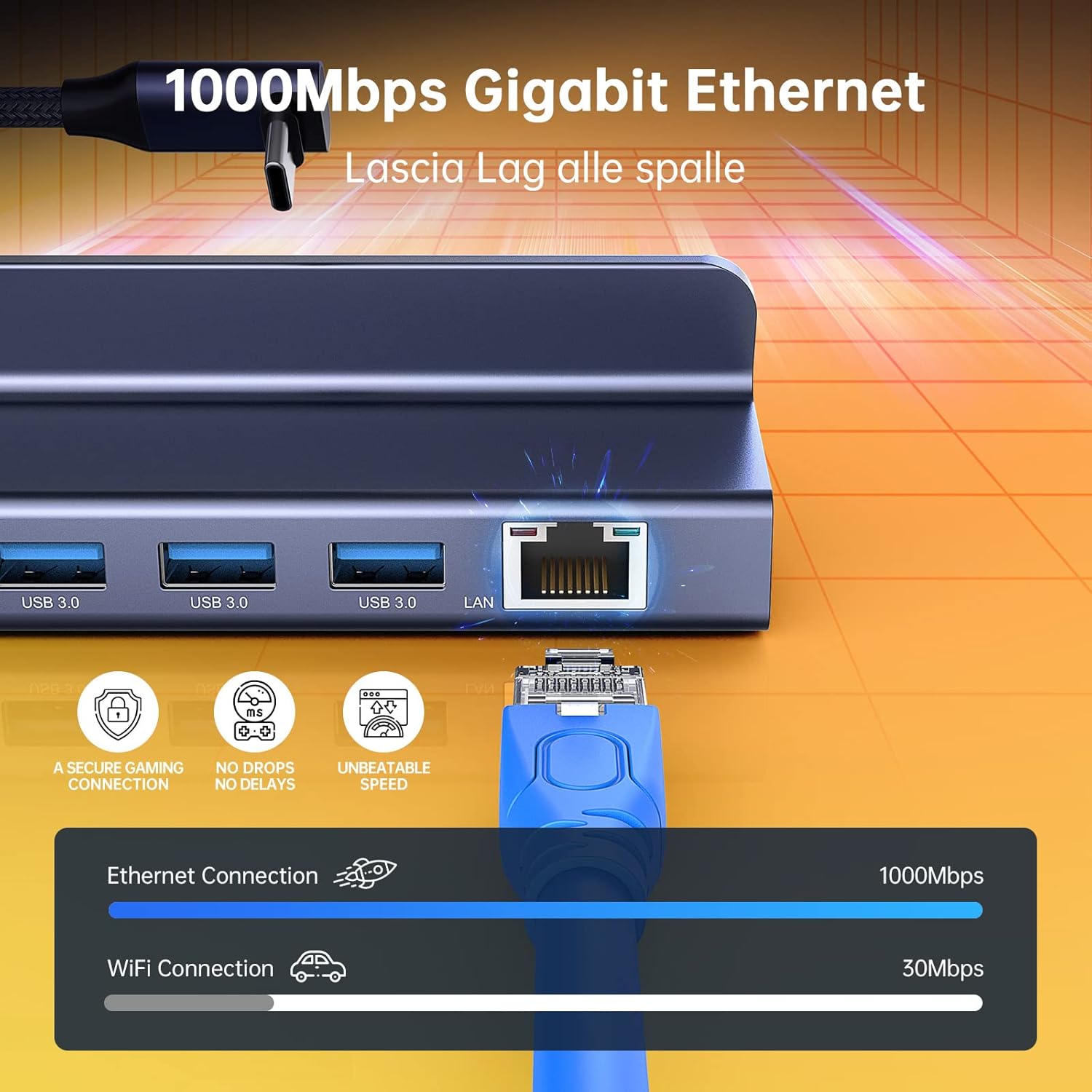 Novoo Hub USB-C 6-in-1 Multiporta - immagine 4