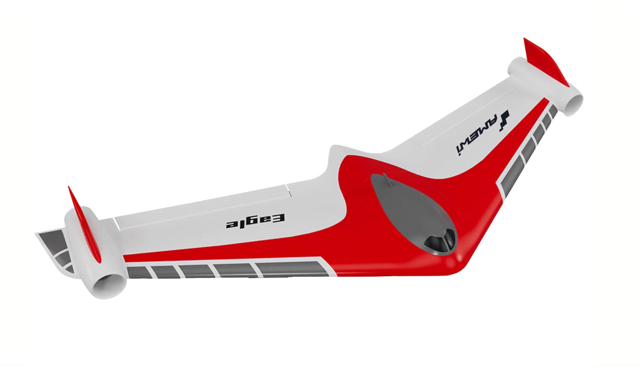 Amewi Eagle Twin V2 40mm Gyro EDF PNP rosso RC telecomandato