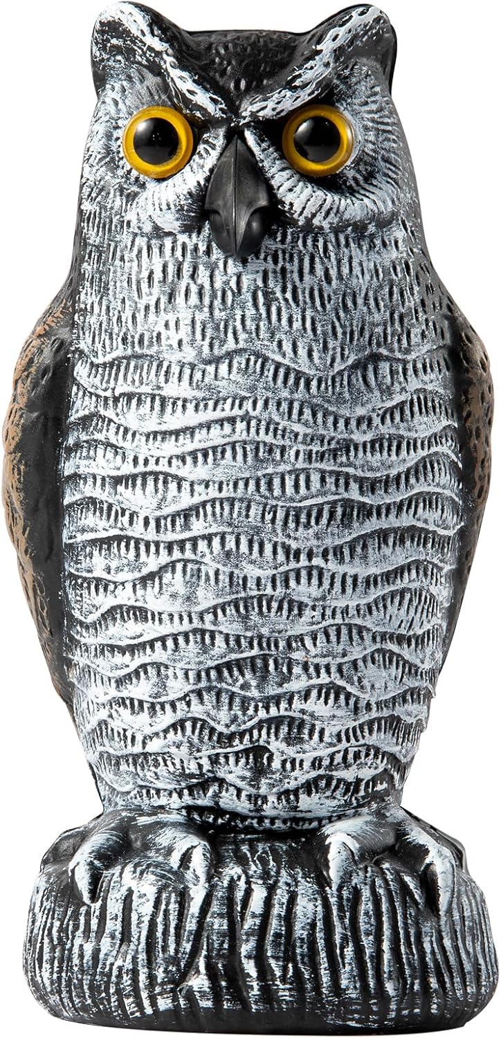 Offo Gufo Dissuasore per Piccioni, Marrone e Bianco - immagine 1