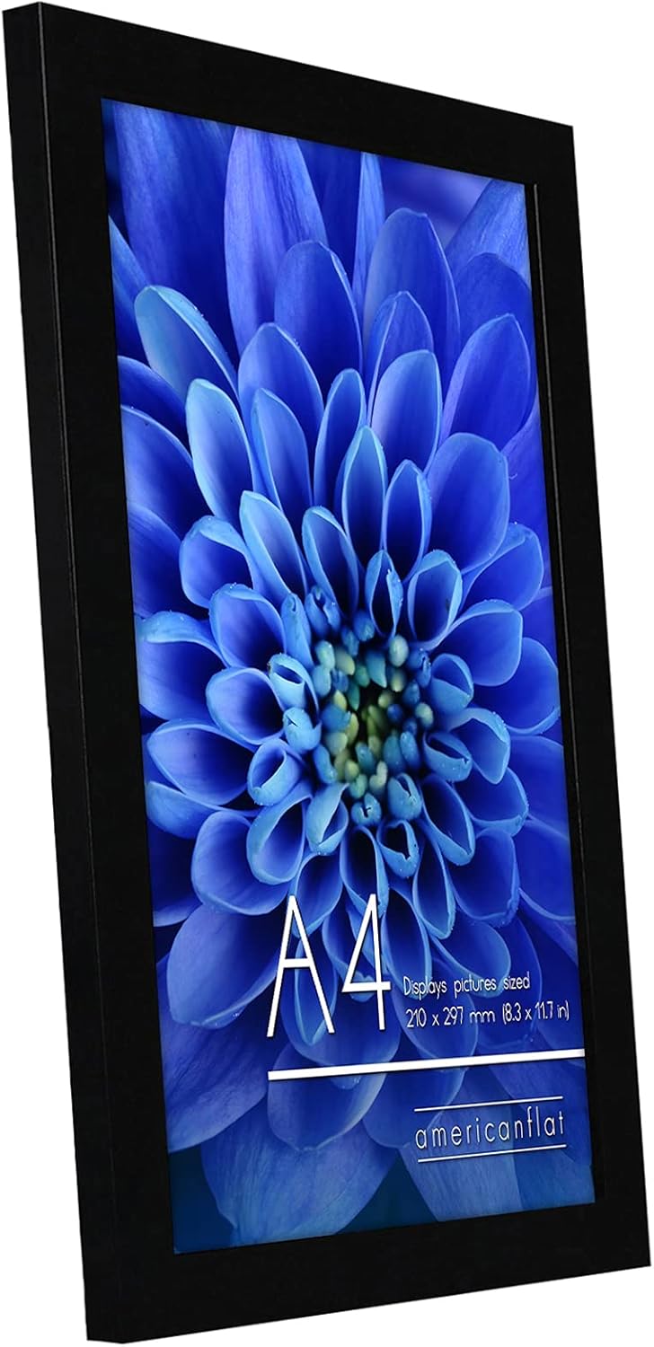 Americanflat Cornice A4 Nera in Legno MDF (Confezione da 2) - immagine 8