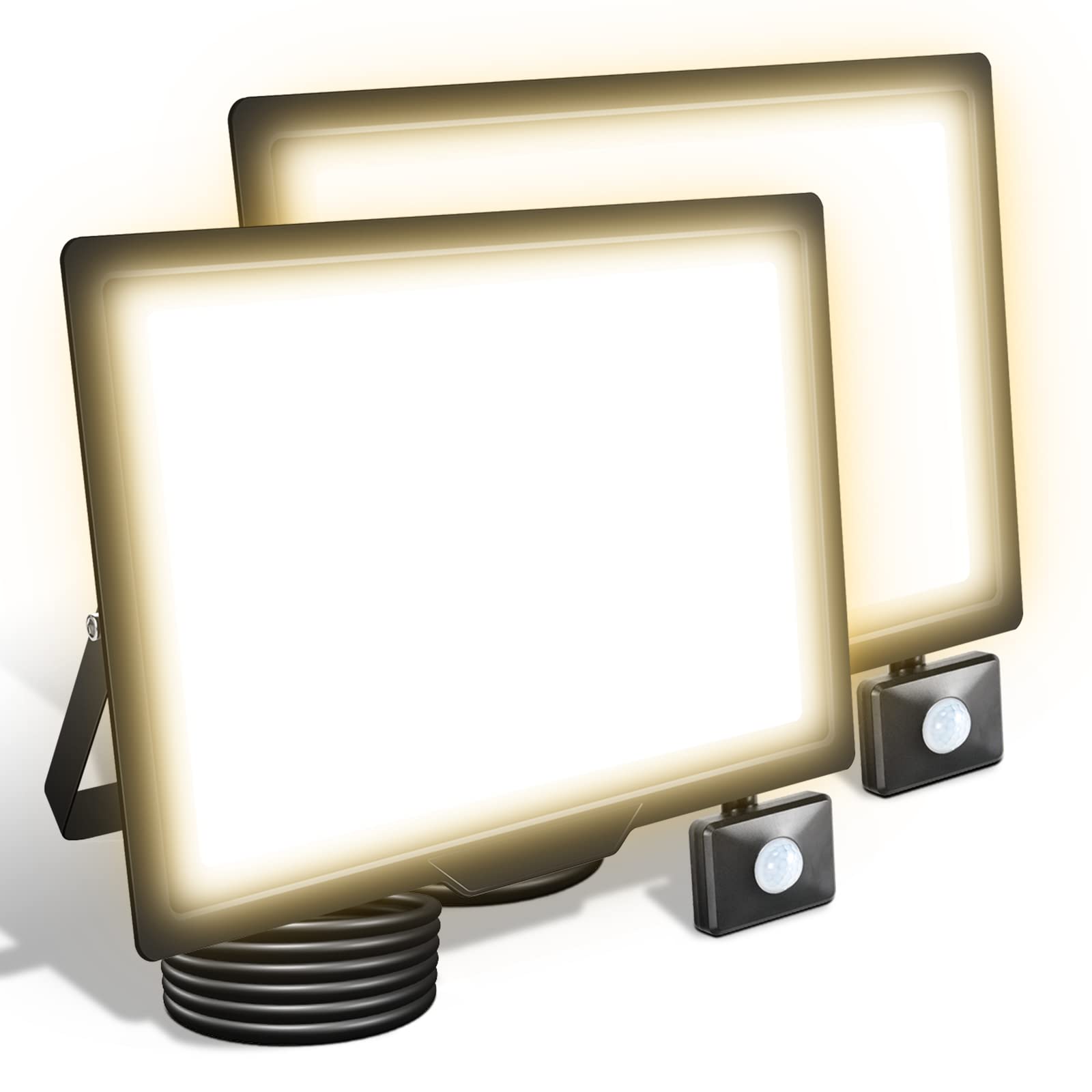 Skyworld Faretto LED da Esterno 200W con Sensore 2 Pezzi