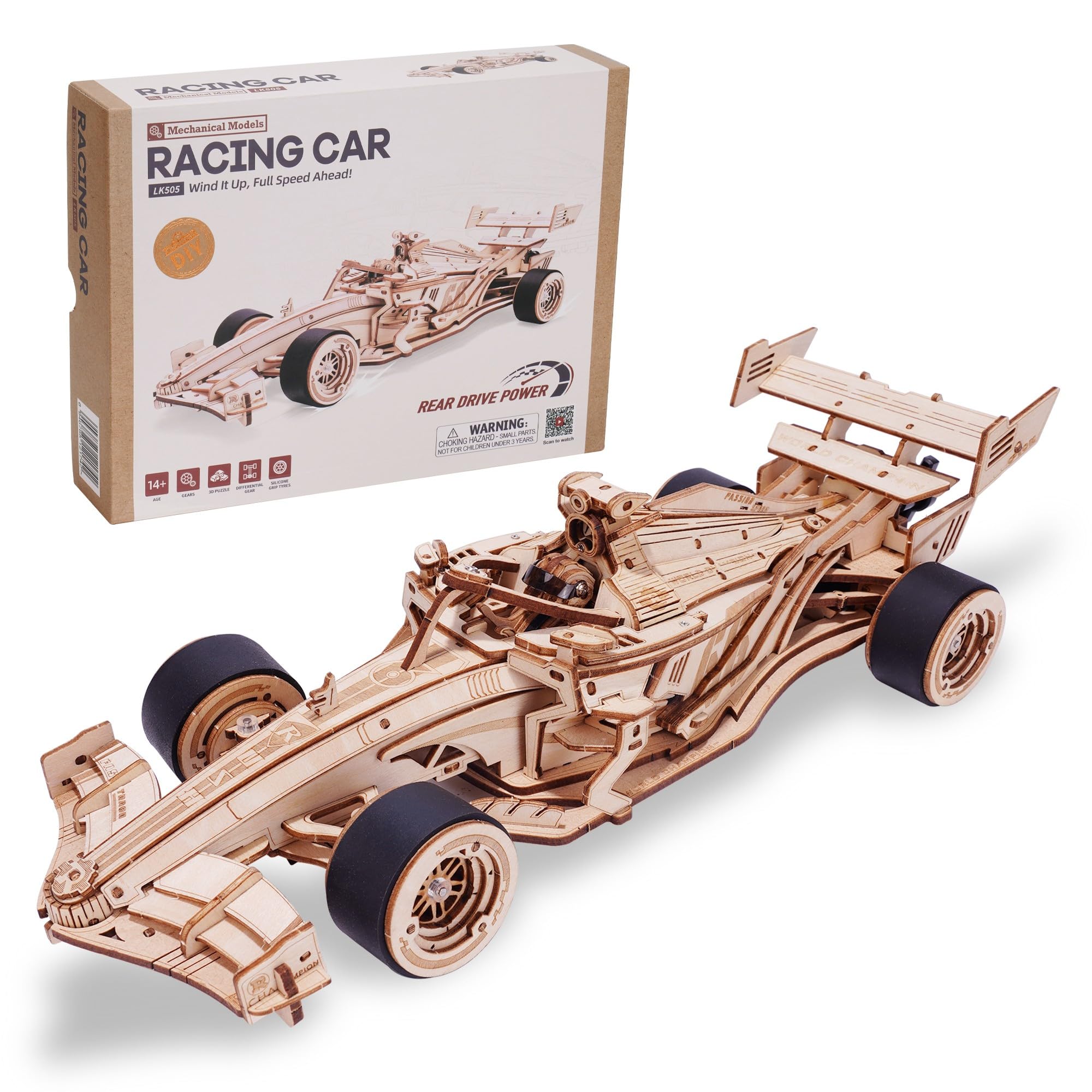Rowood Kit Modellino Auto da Corsa in Legno 3D