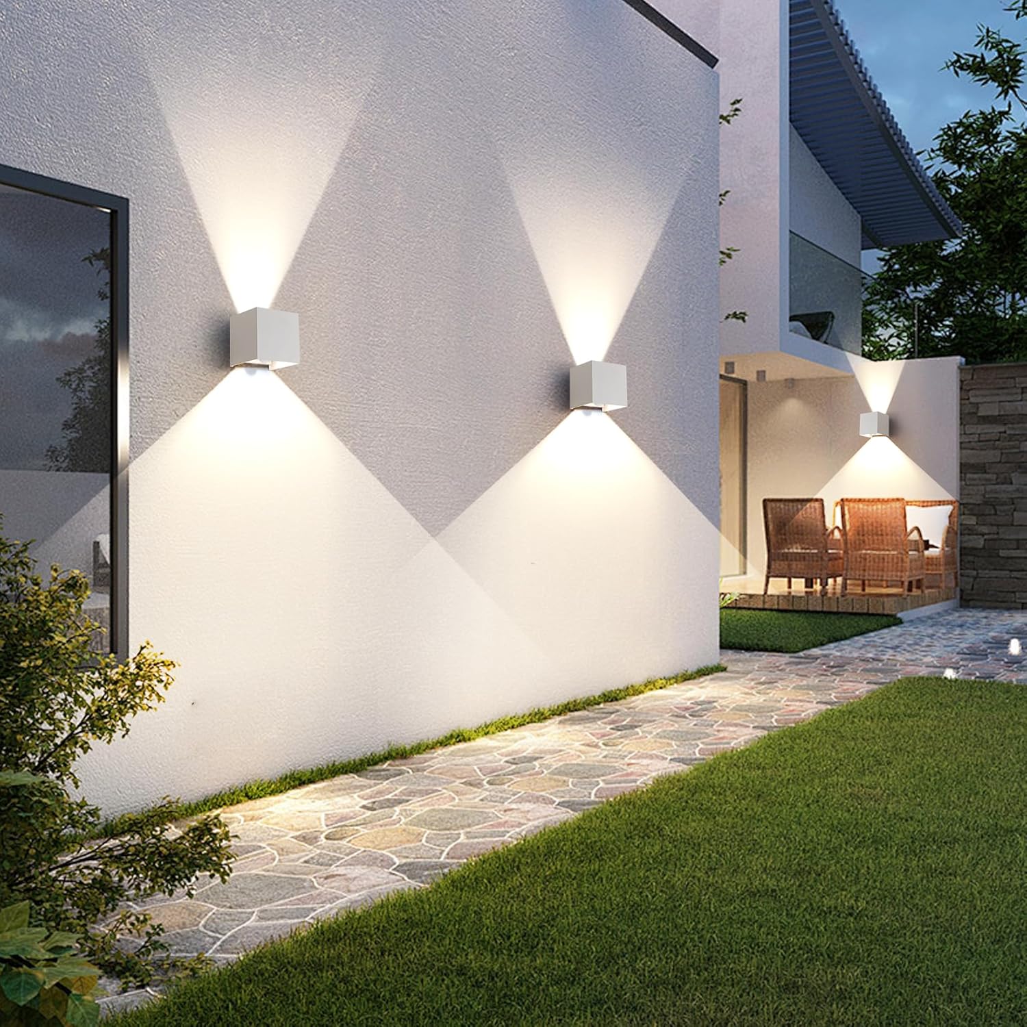 Applique da Parete Esterno/Interno con Sensore 2 Pezzi - immagine 8