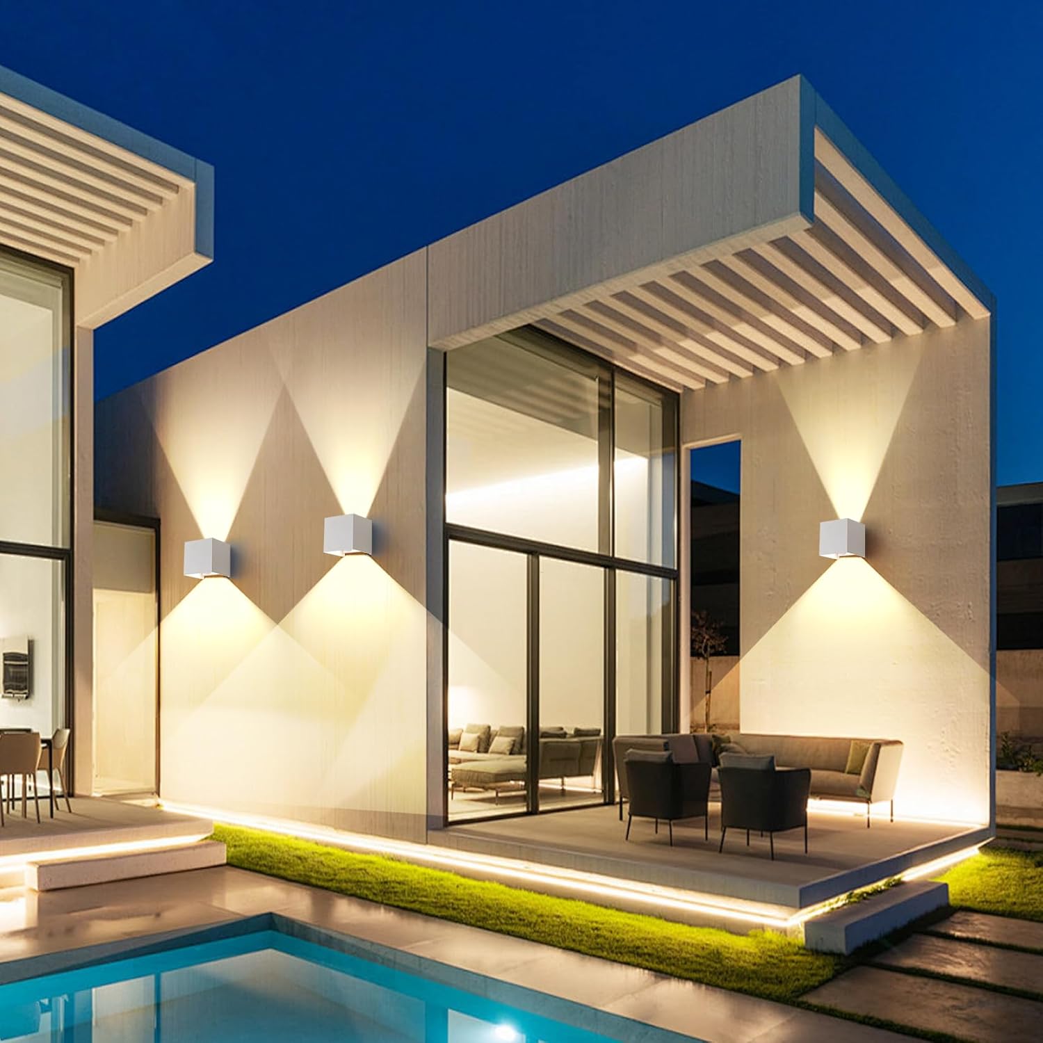 Applique da Parete Esterno/Interno con Sensore 2 Pezzi - immagine 9