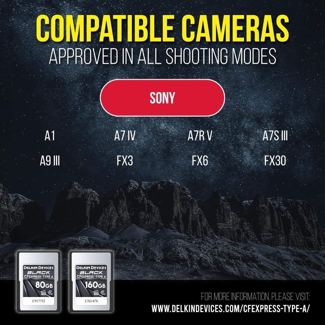 Delkin memory card CFexpress 160GB Black Type A - immagine 4