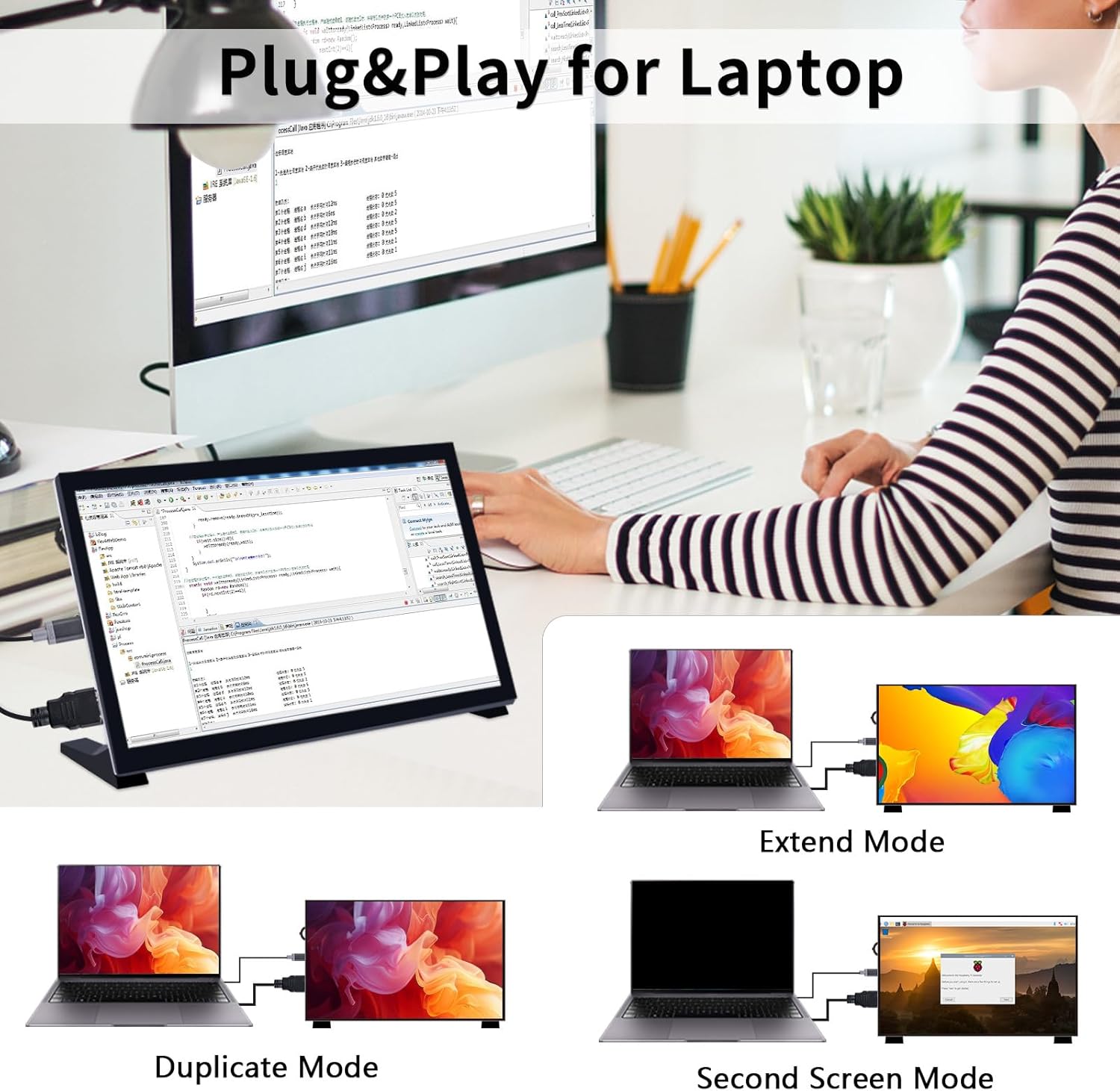 Geeekpi 10.1 Inch LCD Screen per Raspberry Pi - immagine 6