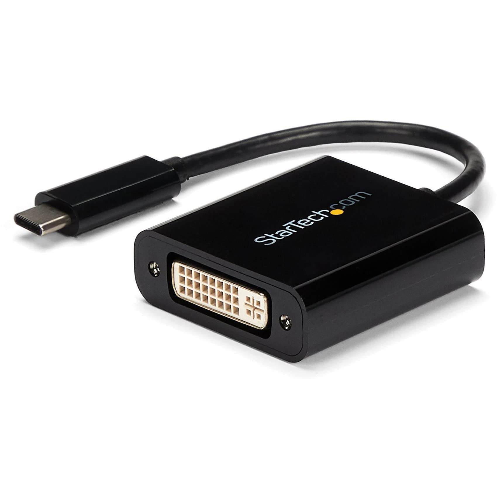 StarTech.com Adattatore USB C a DVI, 1920x1200, Convertitore video USB tipo C per display, monitor e proiettori DVI D, Nero, Versione aggiornata di CDP2DVIEC (CDP2DVI)