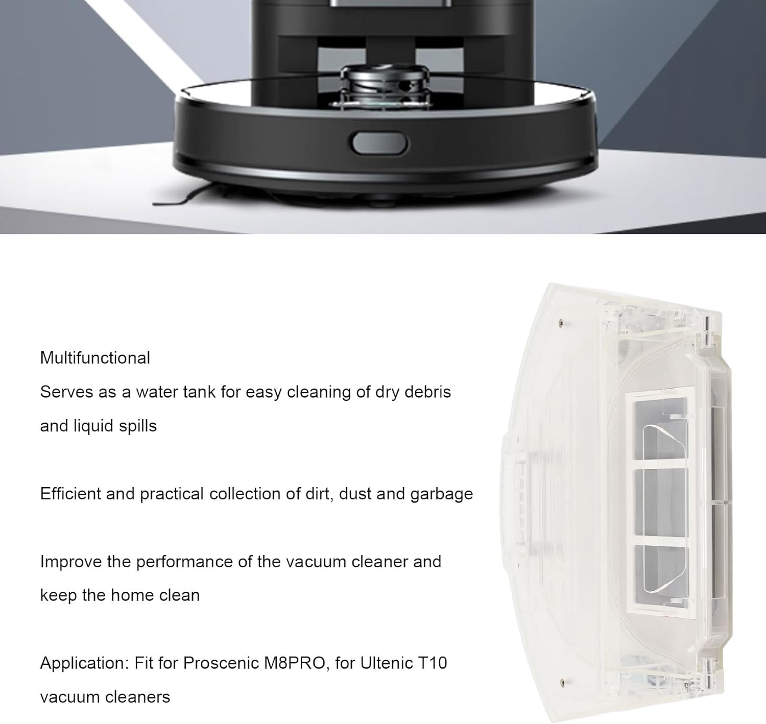 Scatola Polvere per Aspirapolvere Robot Ultenic T10 - immagine 7