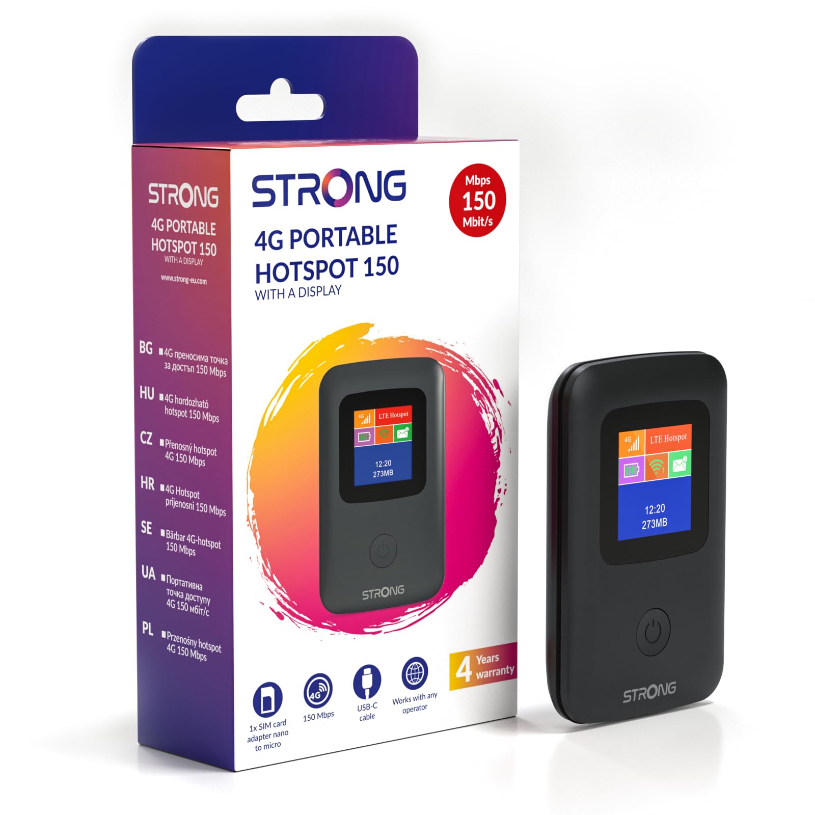 Strong Saponetta WiFi Portatile 4G LTE CAT4 (150CD)