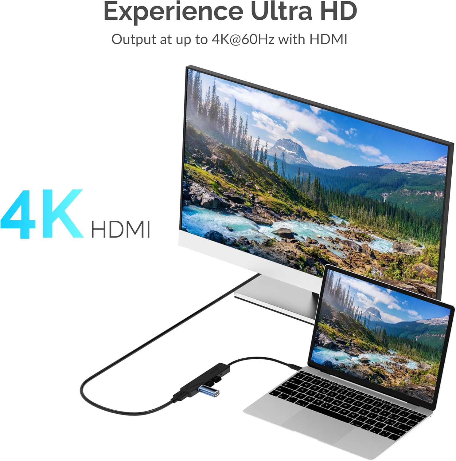 Sabrent Hub USB-C Multipresa 5 Porte con 4K HDMI - immagine 3