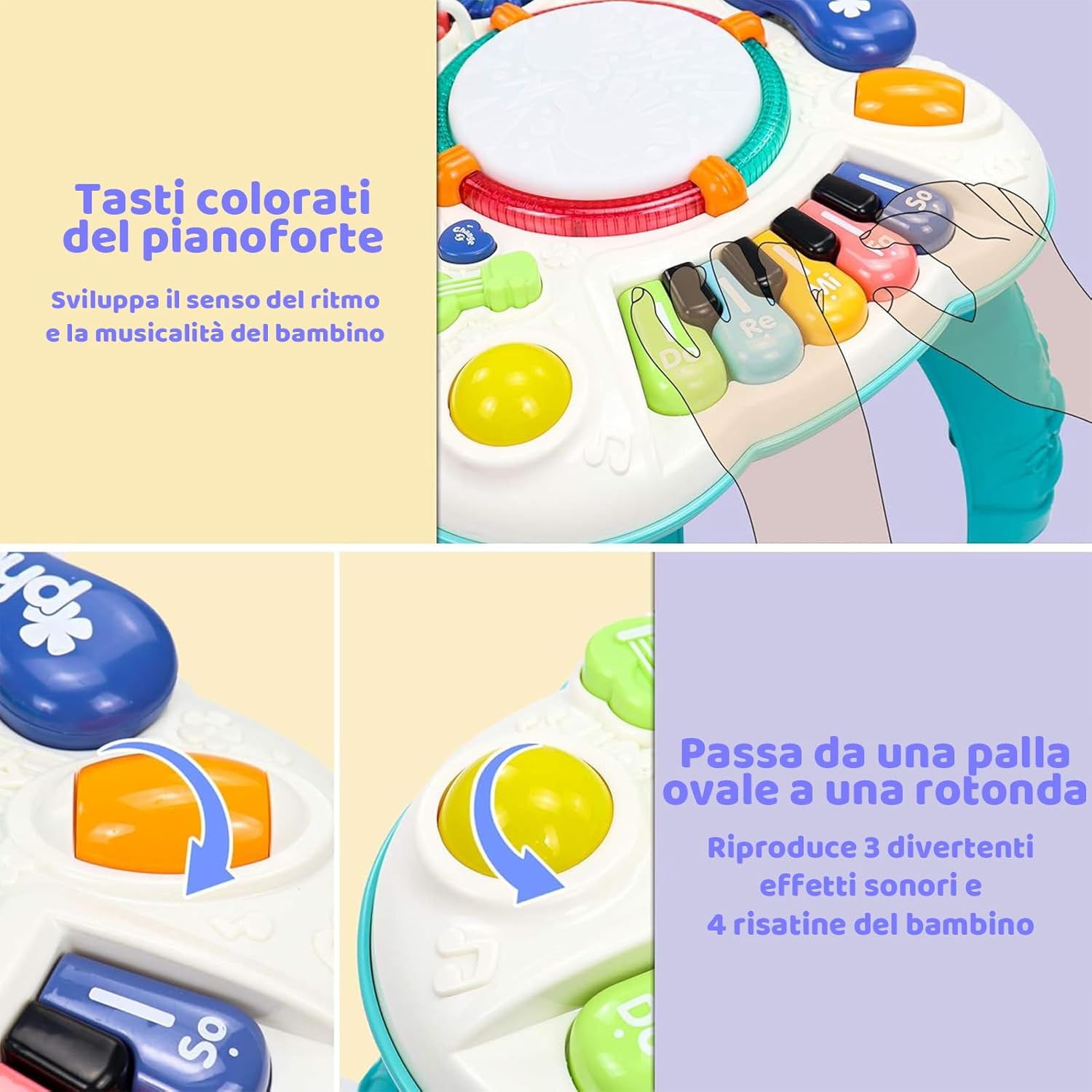 Tavolino Multiattività Interattivo per Bambini 1 Anno - immagine 4