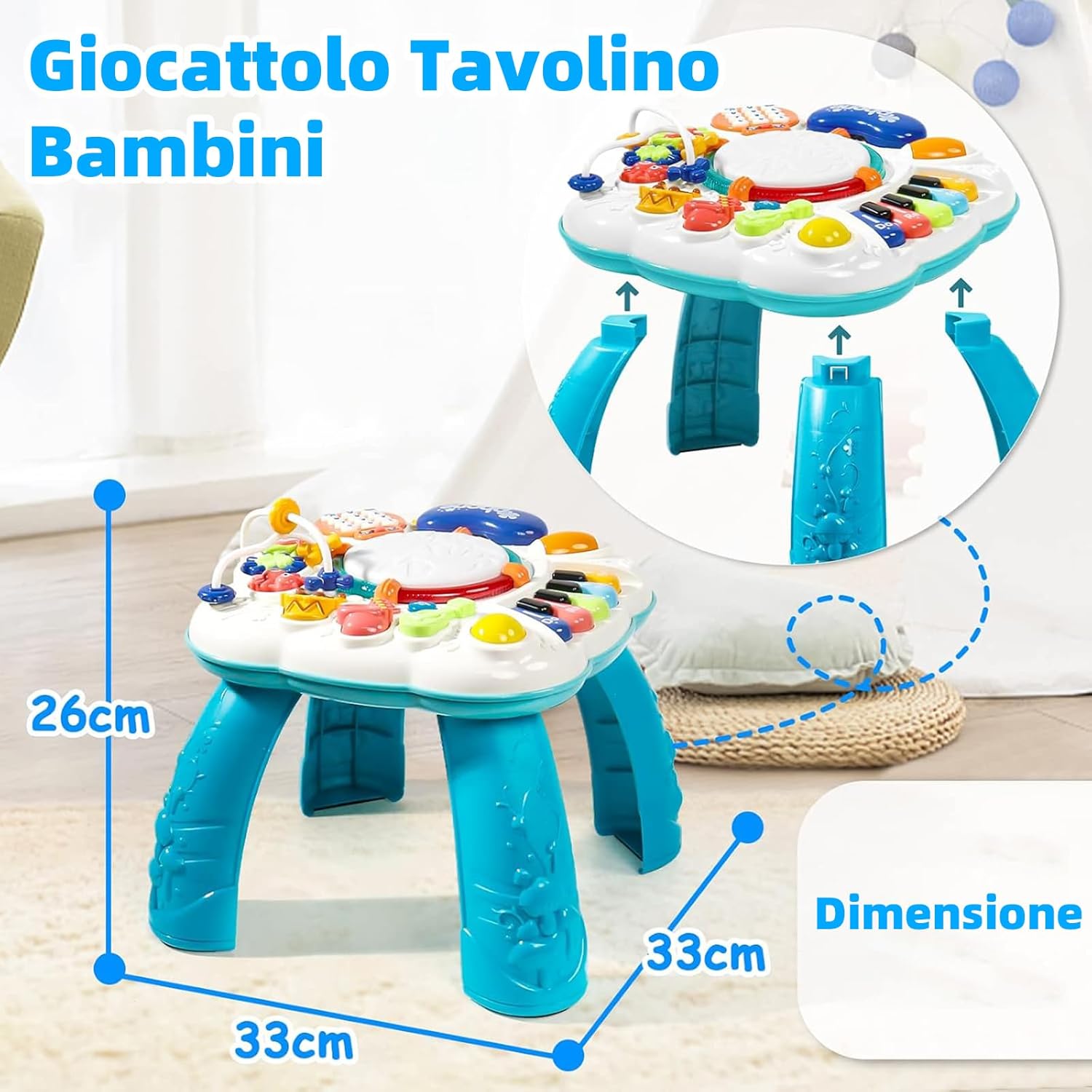 Tavolino Multiattività Interattivo per Bambini 1 Anno - immagine 6