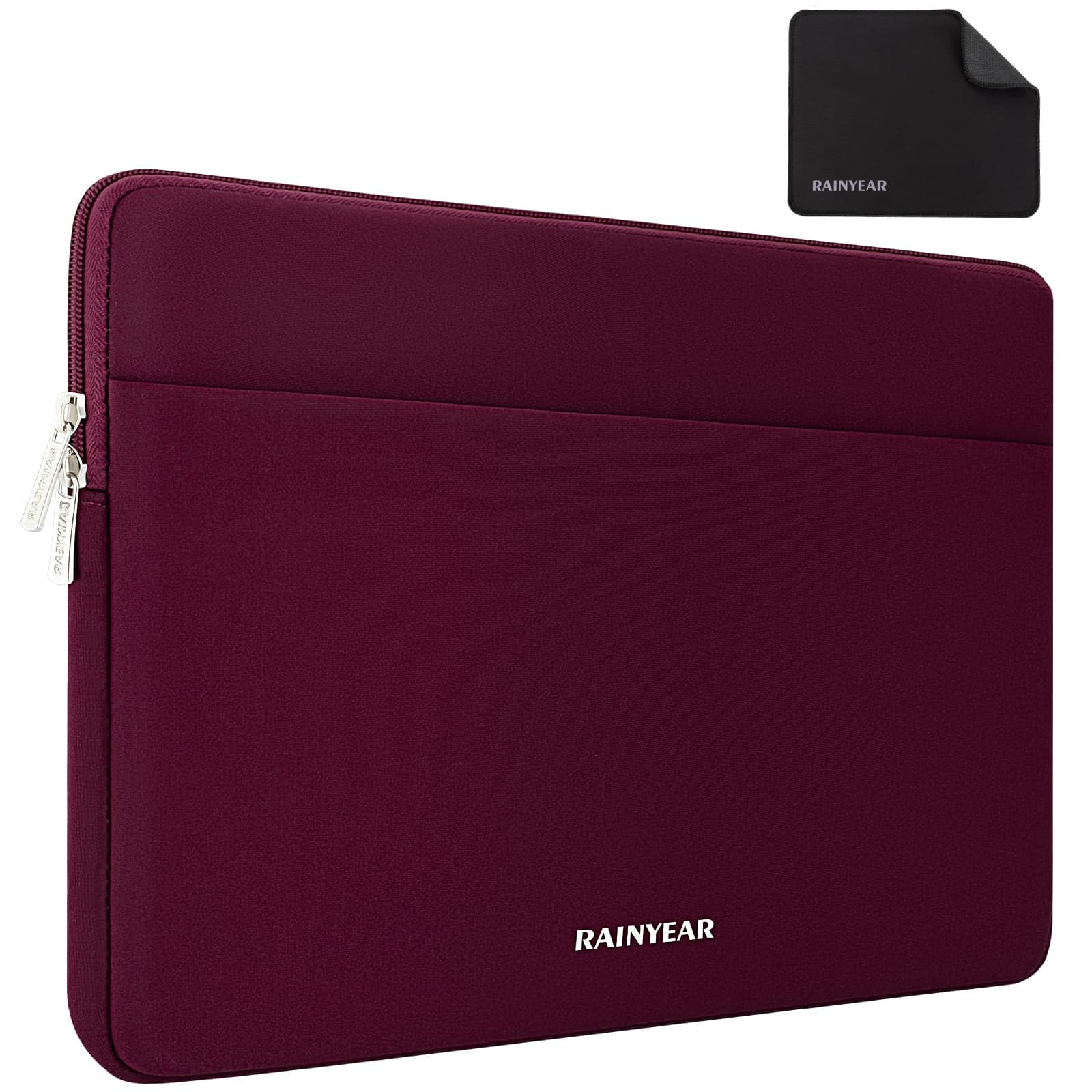 RAINYEAR Cassa Manicotto per Laptop 15,6-16 Pollici, Rosso