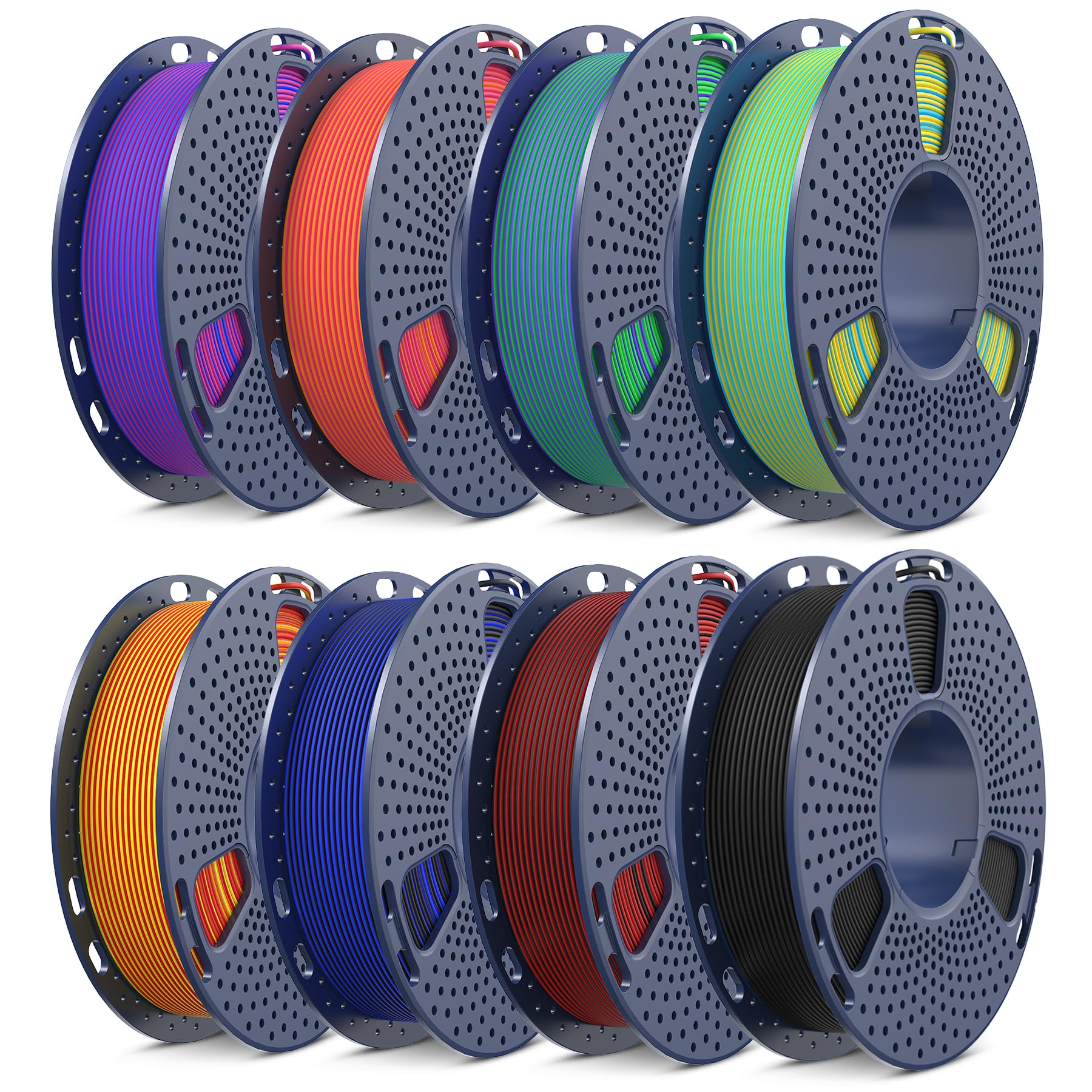 Sunlu Filamento PLA Bicolore Opaco 1.75mm 2KG