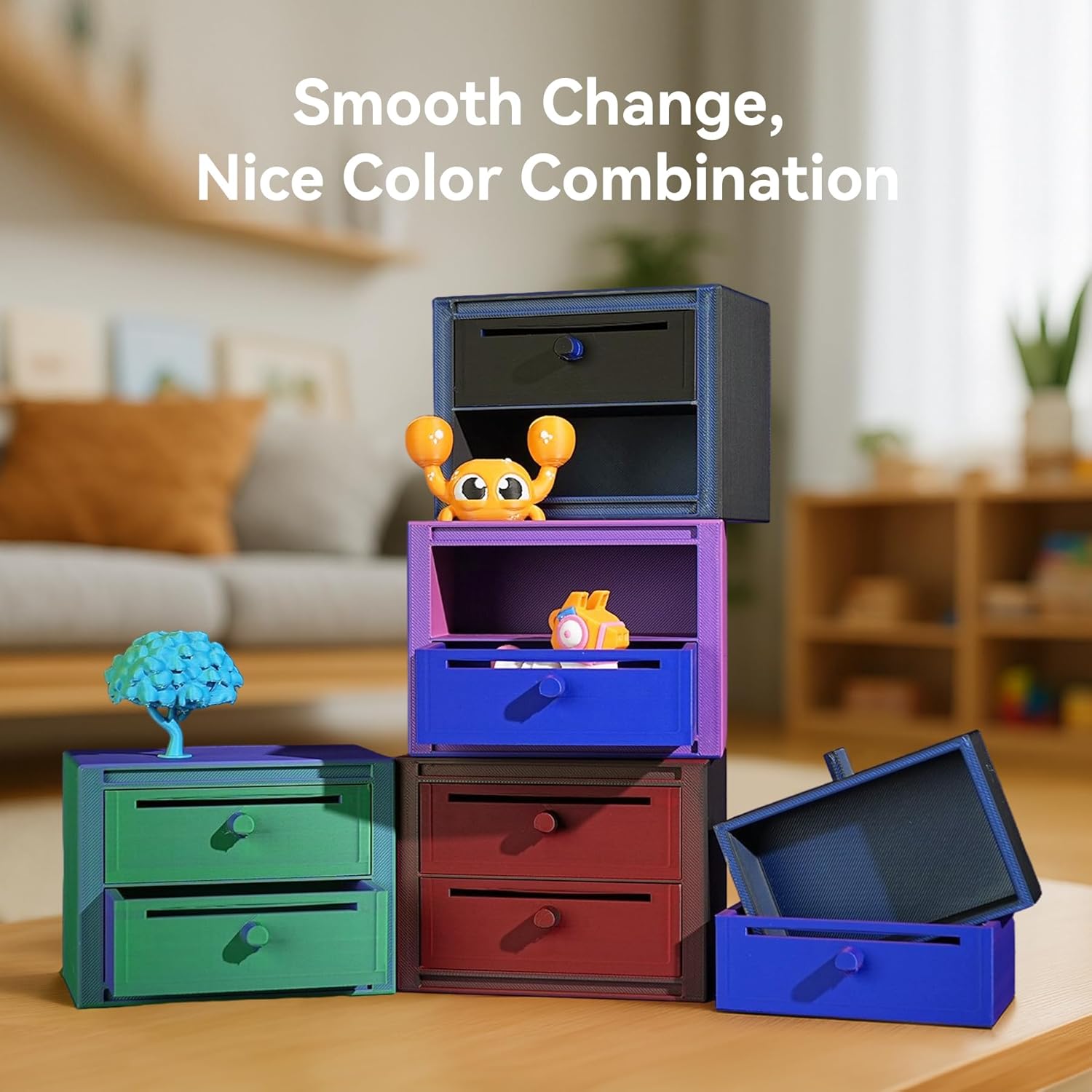 Sunlu Filamento PLA Bicolore Opaco 1.75mm 2KG - immagine 3