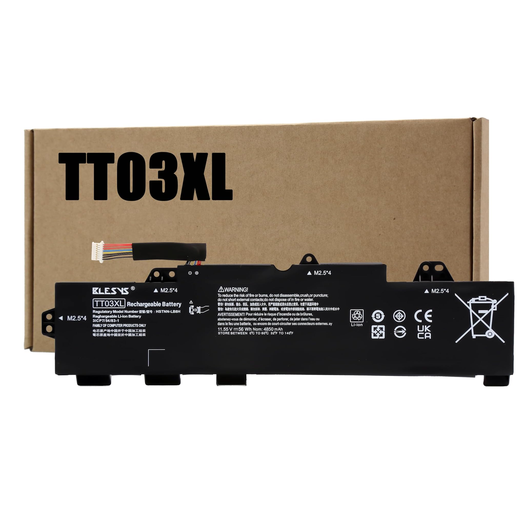 Blesys Batteria TT03XL 56Wh per HP EliteBook 850 G5/G6