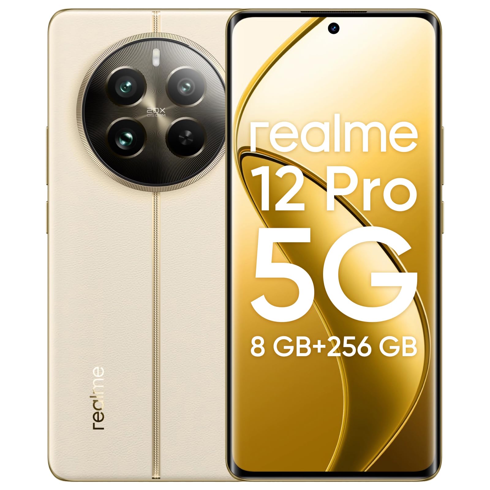 Realme 12 Pro 5G Smartphone 8+256GB, Beige