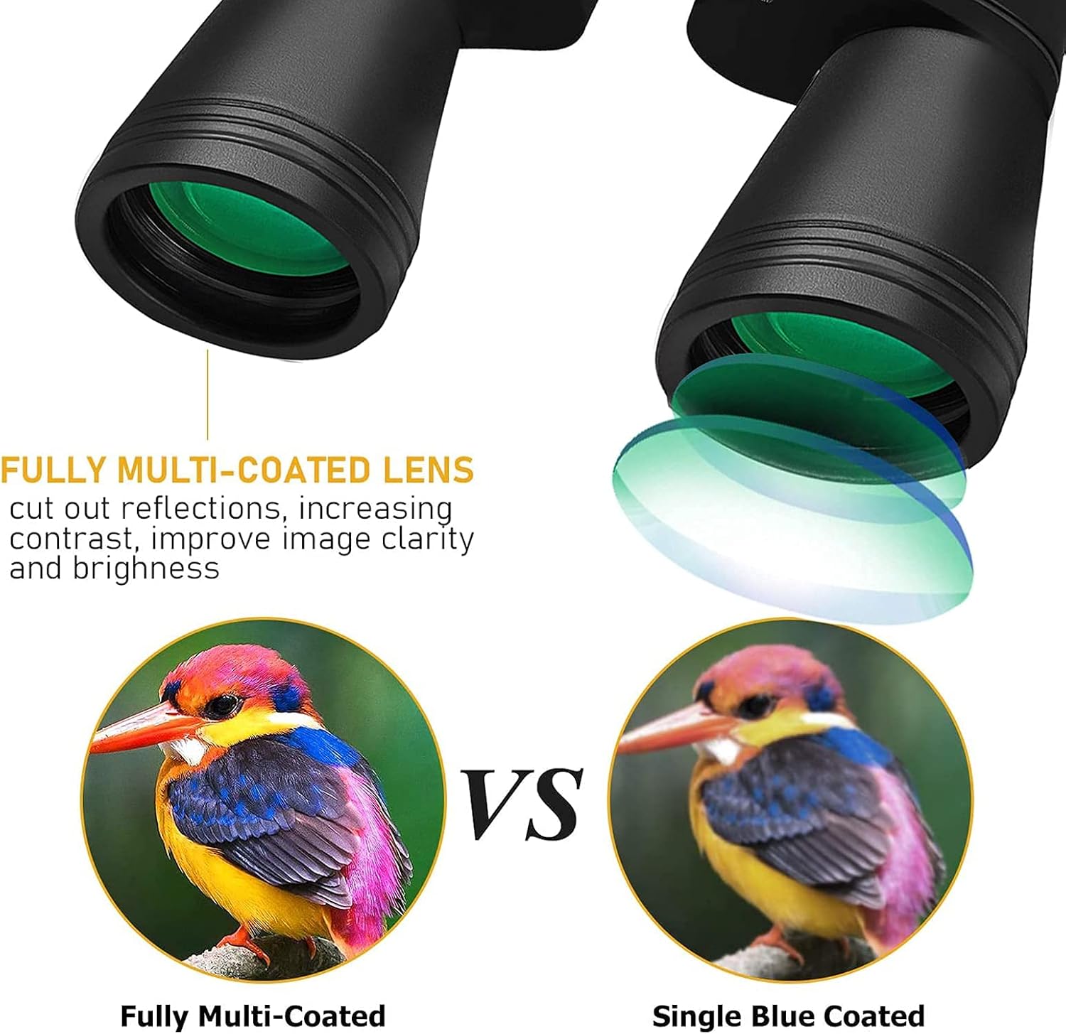 Binocolo Professionale 20x50 Potente Compatto Notturna - immagine 5